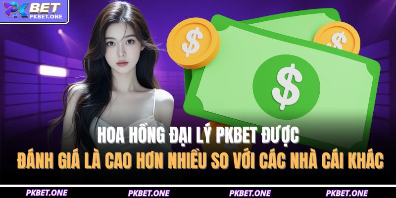 Hoa hồng đại lý PKBET được đánh giá là cao hơn nhiều so với các nhà cái khác